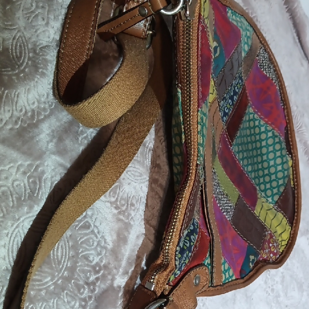 Fossil Multicolor Patchwork Crossbody Bag - image 5